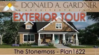 Craftsman bungalow house plan with a two-story floor plan and three bedrooms | The Stonemoss