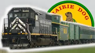 Modern SD40 Pulls Vintage Prairie Dog Central Coaches! | TrainboyGoesTrackside : Episode 7