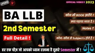 BA LLB 2nd Semester | Books, Exam, Topics, Syllabus, Paper Module | Full Detail | #ballbsemester