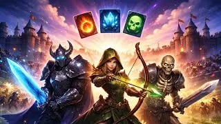 Castle Crush Gameplay&ndash;Dark Knight, Archer & Skeleton Combo! #darkknight #skeleton #gameplay #castle