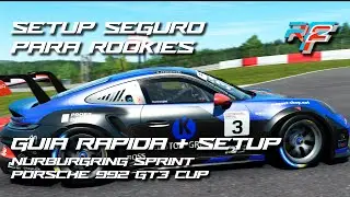 rFactor 2 Online - SETUP SEGURO PARA ROOKIES - Nurburgring Sprint - Porsche 992 GT3 Cup