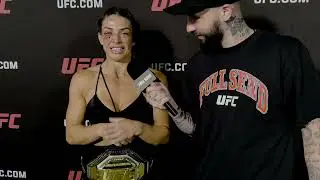 MACKENZIE DERN REACTS TO BECOMING UFC STRAWWEIGHT CHAMPION AFTER DEFEATING VIRNA JANDIROBA (UFC 321)