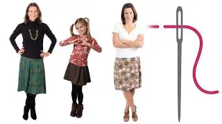 Rock f&uuml;r Kinder und Damen n&auml;hen f&uuml;r Anf&auml;nger &ndash; DIY Falten Rock 