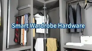 Smart Wardrobe Storage System | 360&deg; Rotating Hanger & Pull-Out Trouser Rack