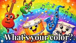 Learn Colors with The Color Band 🎸 Educational Kids Music Video. 🎵🥁🎺
