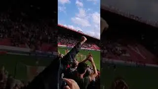 Charlton fans after Beating Stoke City 3-1
