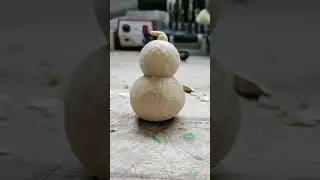 Hands BURNED Making This... 🔥 Fire Gourd Carving Challenge #shorts #pvz #firegourd