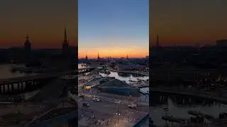 Summer sunset in Stockholm city 🙏😍#sweden #stockholm
