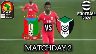 Equatorial Guinea vs Sudan | Matchday 2 | #africacupofnations | #efootball2026.