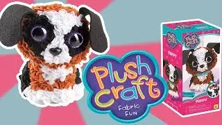 PLUSH CRAFT 3D PUPPY - FABRIC FUN - UNBOXING & MAKE | Little Kelly & Friends ToysReview for Kids