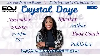 Crystal Daye Speaker Author Book Coach Publisher on Entrepreneurial Christians Jamaica Radio Show