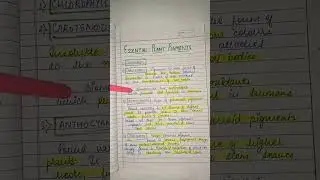 Essential Plant Pigments #shorts #short #viral #subscribe #science #education #phd