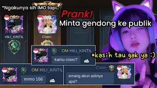 NGAKU NGAKU IMMO TAPI..😭 PRANK! NGAKU PAKE AKUN JOKI MINTA DIGENDONG🗿 ENDINGNYA LAWAK BET