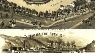 Franklin Pennsylvania 1901 Panoramic Bird's Eye View Map 7492