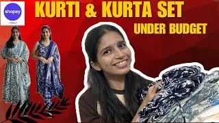 Shopsy Kurti & Kurta Set Haul Under Budget😍l Sling Bag Haul 💼 l Shopsy Shopping 🛍️ 