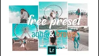Free preset aqua & brown tone | Lightroom CC Mobile