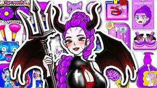 Paper DIY🌸KPOP DEMON HUNTER - Angel Huntrix Rumi Hair + Skincare + Makeup Blind Bag Unboxing