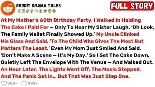 At My Mother's 60th Birthday Party, I Walked In Holding the Cake I Paid For... - Best Reddit Stories