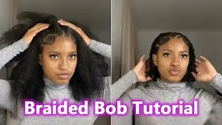 Как заплести короткие косы в стиле бохо-боб с Exyhair #twist #braids
