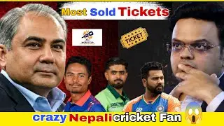 Nepal's ICCT20 World Cup Matches Ticket Sales 2nd Most After Hosts India 🎟😱 || Most Sold tickets🔥|| 