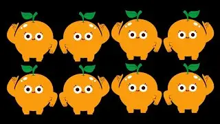 Happy Baby Sensory - Orange Sensory - High Contrast - Sensory Video for Babies - Autism SensoryVideo