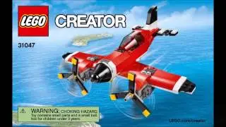 LEGO Creator Propeller Plane 31047 3 in 1 Instructions DIY Book