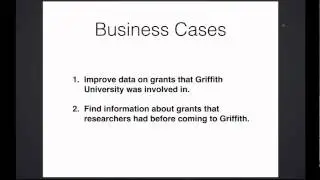 Research Grant Data at Griffith University - Presented by Jan Hettenhausen