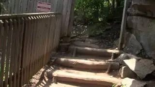 THE WAY UP TO EXCLAMATION POINT, CHIMNEY ROCK, NORTH CAROLINA PART 1