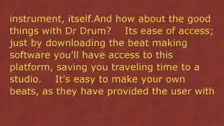 Dr. drum beat maker review
