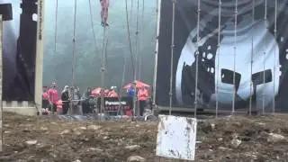 9-12-2015 NJ Spartan Super - mens elite - rope climb - Matt Novakovich