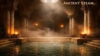 Ancient Bathhouse with Steam | Echoing Water, Warm Stone & Timeless Relaxation