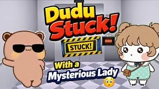 Dudu Stuck in a Lift with a Mysterious Lady! Funny Scene 😳😂 | Iqrabears
