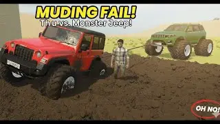 MUD BATTLE: Monster Thar vs Scorpio-N in Extreme Mud! 😱🔥 (Sabse best)