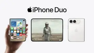 iPhone Duo: The largest display of any iPhone. Foldable. Posable. And durable.