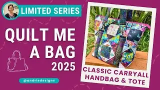 🌈 Классическая сумка-тоут Carryall | Эконом-блок с цветовым кругом 🌈 | Quilt Me A Bag 2025