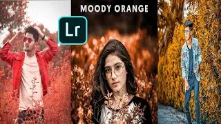 Lightroom moody Orange background tutorial | Lightroom background colour change| MSK EDITING ZONE ||