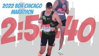 Chicago Marathon 2022 FULL Race Video; Boston Qualifier, 2:55 weekend experience