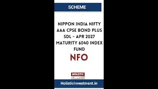 Nippon India Nifty AAA CPSE Bond Plus SDL - Apr 2027 Maturity 6040 Index Fund - NFO #Shorts
