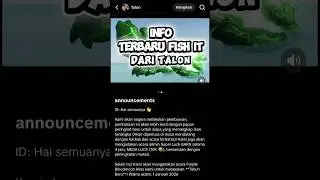 INFO TERBARU FISH IT 28 Dec 2025 #roblox #fishit #shorts