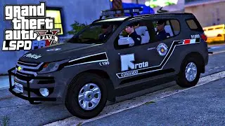 ROTA NA CALADA DA NOITE - GTA V Rotina Policial -  PMESP