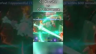 C0 Kazuha vs C0 Chevreuse. Will she replace Kazuha's role? #damageshowcase #spiralabyss #whotopull