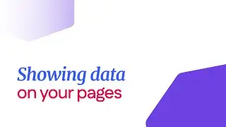 Showing data on pages - Building with data | Betty Blocks