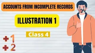 Single Entry Plus One | Problem | Accounts From Incomplete Records Problem | Accountancy Classes
