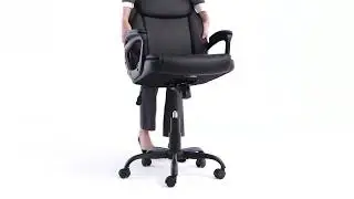 Amazon Basics Classic Puresoft Padded Mid-Back Office Computer Desk Chair-Link in Description