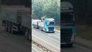 Beautiful Volvo double trailer truck UK | 🚛🚛 | #volvotruck #doubletrailer #uktrucks