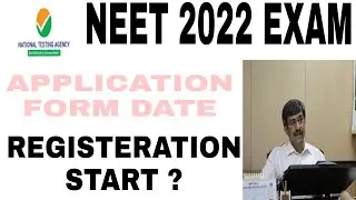 NEET 2022 APPLICATION FORM, REGISTERATION FORM,NEET 2022 EXAM DATE,NEET 2022 LATEST NEWS #neet