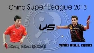 Chinese Table Tennis Super League 2013: Zhang Chao vs. Timo Boll