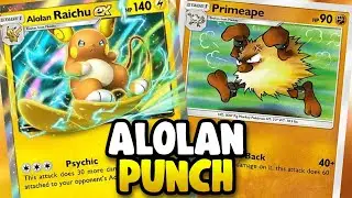 Primeape Is Back!? I LOVE This Alolan Raichu Deck