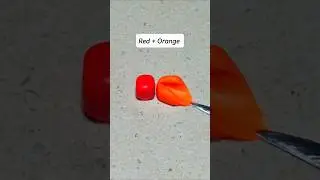 How to Mix Red & Orange😯 #colormixing #colourmixing
