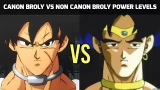 DBZMacky Old Broly vs New Broly Power Levels (DBZ vs DBS)